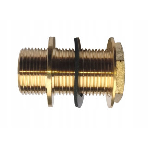 Przepust do zbiornika z dwoma ruchomymi nakrętkami z uszczelkami M 1/2"x70