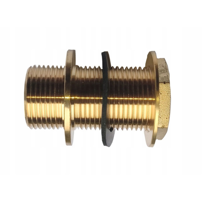 Przepust do zbiornika z dwoma ruchomymi nakrętkami z uszczelkami M 1/2"x70