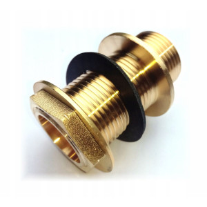 Przepust do zbiornika z dwoma ruchomymi nakrętkami z uszczelkami M 1/2"x70