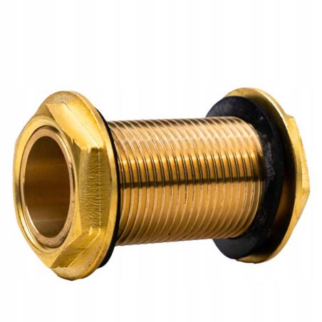 Przepust do zbiornika z dwoma ruchomymi nakrętkami z uszczelkami M 1/2"x70