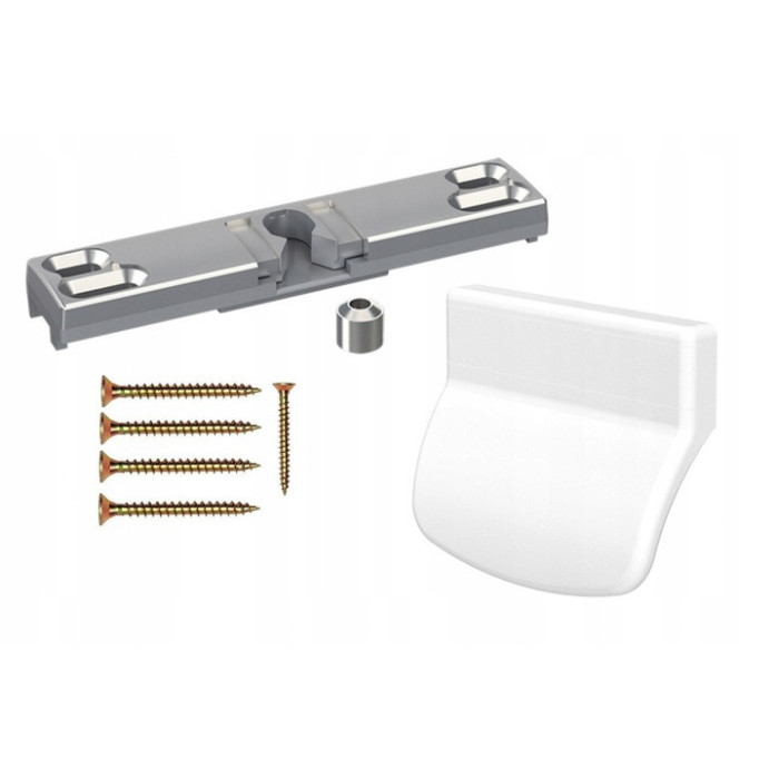 Zatrzask Balkonowy Pochwyt Uchwyt Do Drzwi Balkonowych Zamek Palacza BIAŁY