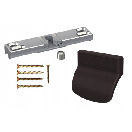 Zatrzask Balkonowy Pochwyt Uchwyt Do Drzwi Balkonowych Zamek Palacza brąz