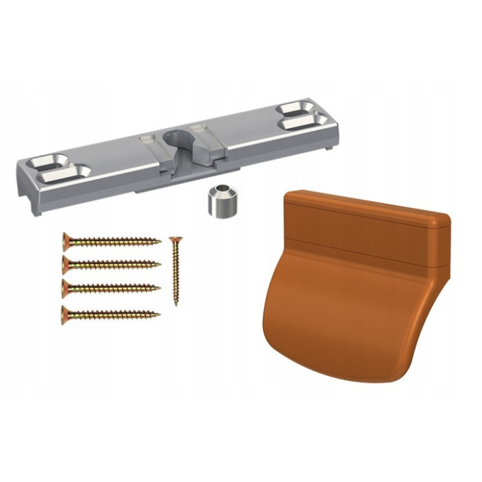 Zatrzask Balkonowy Pochwyt Uchwyt Do Drzwi Balkonowych Zamek Palacza brąz