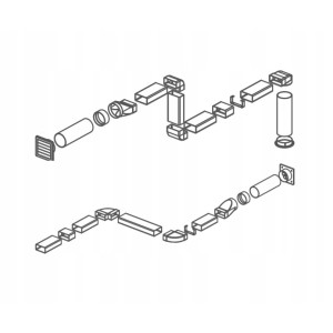 Syfon zlewozmywakowy dwukomorowy do zlewu METALOWE SITKO