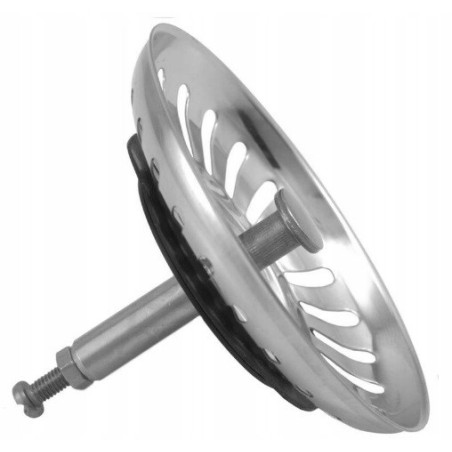 SITKO DO SYFONU 113MM 3,5" KORKA ZLEWU AUTOMATYCZNEGO - STAL