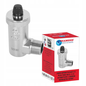 ODPOWIETRZNIK AUTOMATYCZNY 1/2 " CALA GZ KĄTOWY DO GRZEJNIKA KALORYFERA