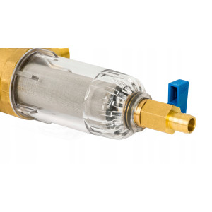FILTR DO WODY MECHANICZNY SAMOCZYSZCZĄCY Z MANOMETREM 1" DN25 Z PŁUKANIEM