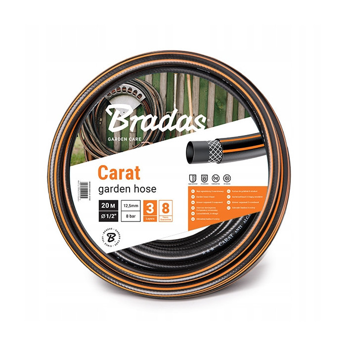 Wąż ogrodowy CARAT 3/4" - 25m BRADAS