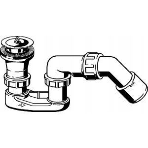 Syfon brodzikowy 50 mm VIEGA SPUST Z KORKIEM I SYFONEM Z TWORZYWA /BIAŁY