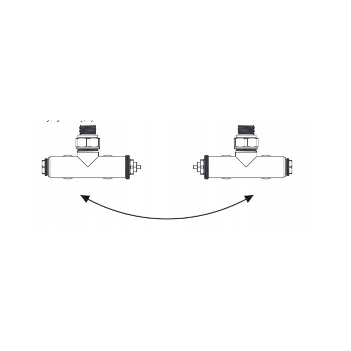 ZAWÓR TERMOSTATYCZNY JEDNOOTWOROWY ZESPOLONY BIAŁY