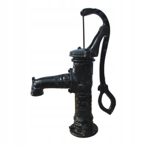 POMPA ABISYNKA RĘCZNA OGRODOWA OZDOBNA CZARNA ŻELIWNA DO WODY MOCNA WYDAJNA