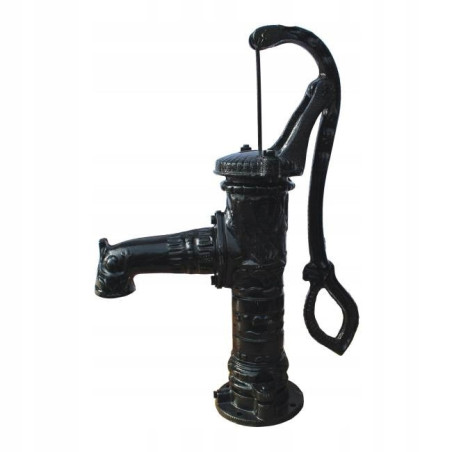 POMPA ABISYNKA RĘCZNA OGRODOWA OZDOBNA CZARNA ŻELIWNA DO WODY MOCNA WYDAJNA