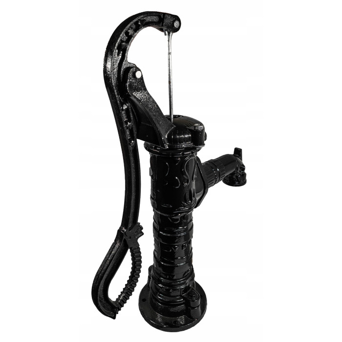 POMPA ABISYNKA RĘCZNA OGRODOWA OZDOBNA CZARNA ŻELIWNA DO WODY MOCNA WYDAJNA