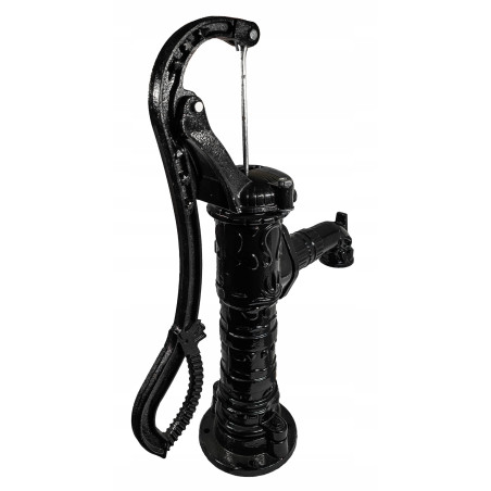 POMPA ABISYNKA RĘCZNA OGRODOWA OZDOBNA CZARNA ŻELIWNA DO WODY MOCNA WYDAJNA