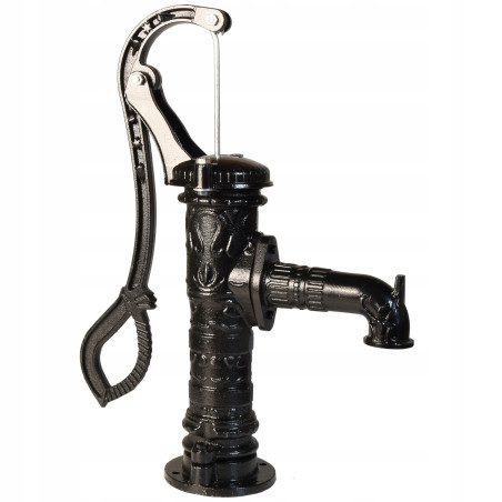 POMPA ABISYNKA RĘCZNA OGRODOWA OZDOBNA CZARNA ŻELIWNA DO WODY MOCNA WYDAJNA