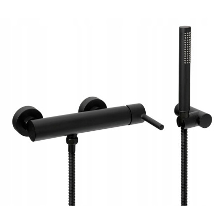 Bateria natryskowa jednouchwytowa Aruba Diamond Czarna