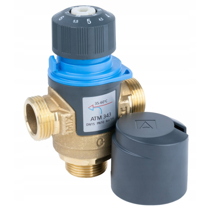 ZAWÓR TERMOSTATYCZNY MIESZAJĄCY 3/4" ATM 343 35-60°C Kvs 1,6 m3/h AFRISO