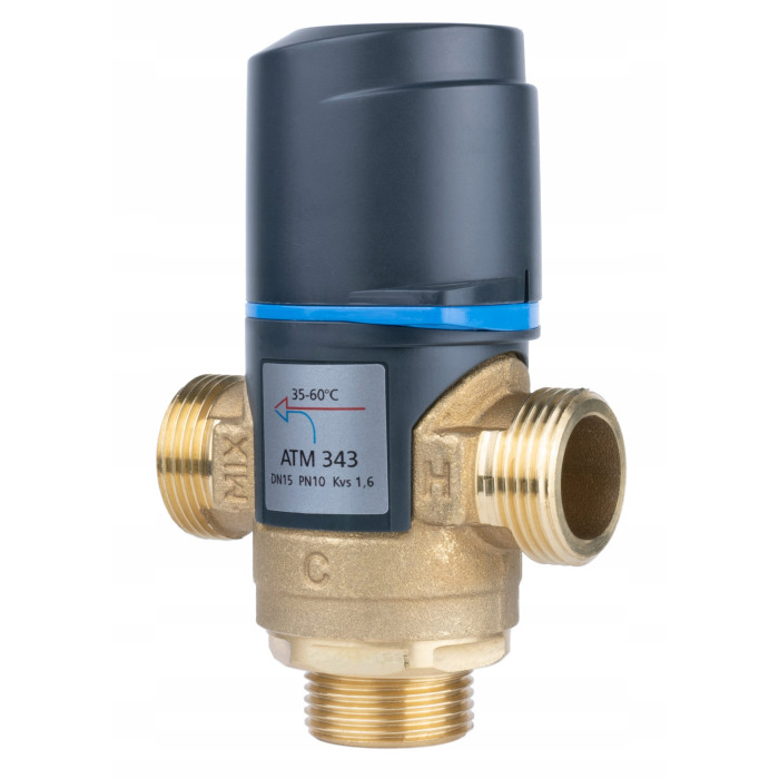 ZAWÓR TERMOSTATYCZNY MIESZAJĄCY 3/4" ATM 343 35-60°C Kvs 1,6 m3/h AFRISO