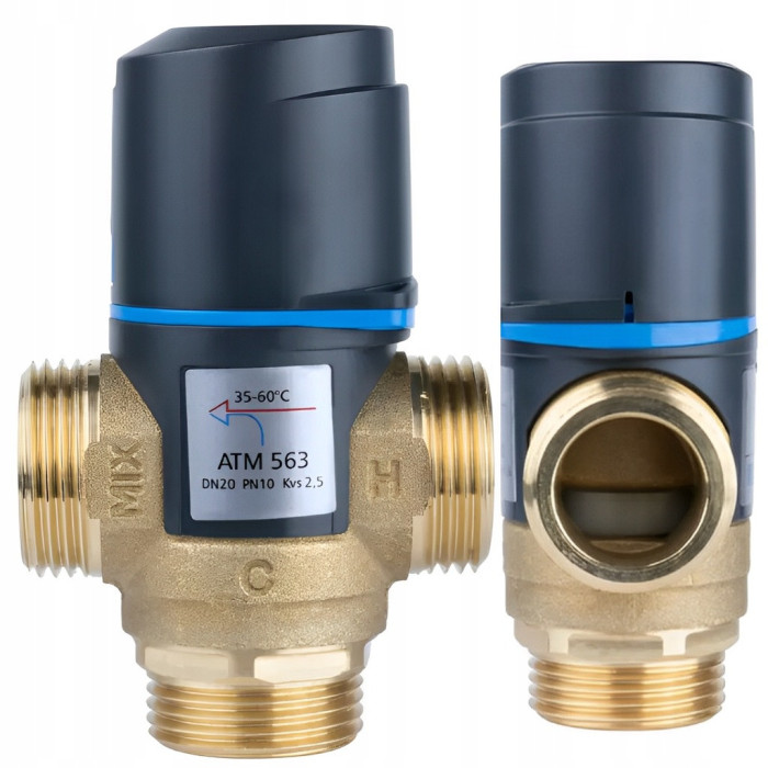 ZAWÓR MIESZAJĄCY TERMOSTATYCZNY ATM883 DN25 GZ 5/4" 35-60°C 4,2 m3/h AFRISO