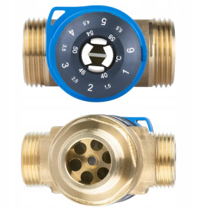 ZAWÓR TERMOSTATYCZNY MIESZAJĄCY MIESZACZ ATM 563 1" GZ CAL 35-60°C Kvs 2,5