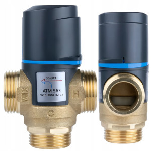 ZAWÓR TERMOSTATYCZNY MIESZAJĄCY MIESZACZ ATM 563 1" GZ CAL 35-60°C Kvs 2,5