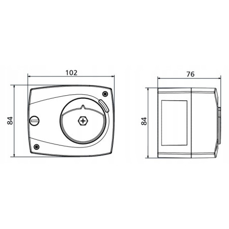 SIŁOWNIK AFRISO 3-PUNKTOWY 230V ARM 141 ZAWORU ZAWORÓW MIESZAJĄCYCH ADAPTER