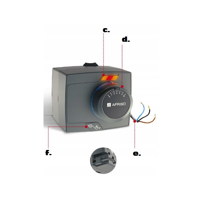 SIŁOWNIK NAPĘD ELEKTRYCZNY DO ZAWORÓW MIESZAJĄCYCH ARM 343 PROCLICK AFRISO