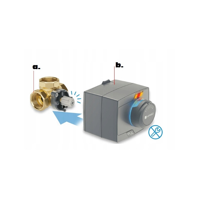 SIŁOWNIK NAPĘD ELEKTRYCZNY DO ZAWORÓW MIESZAJĄCYCH ARM 343 PROCLICK AFRISO