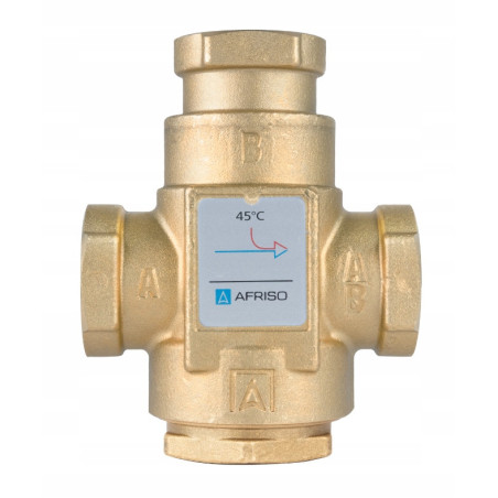ZAWÓR TEMPERATUROWY OCHRONY POWROTU KOTŁA ATV 333DN25 Ø 1" 9m/h 45°C AFRISO
