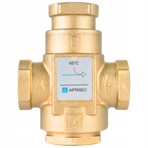 ZAWÓR TEMPERATUROWY OCHRONY POWROTU KOTŁA ATV336 DN25 Ø 1" 9m/h 60°C AFRISO