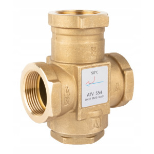 ZAWÓR TEMPERATUROWY OCHRONY POWROTU KOTŁA ATV554 DN32 5/4" 9m/h 50°C AFRISO