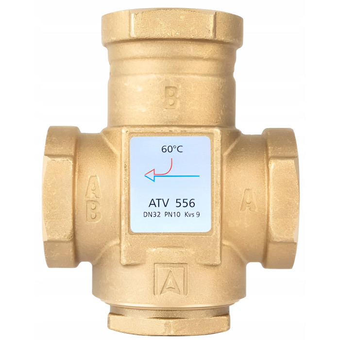 ZAWÓR TEMPERATUROWY OCHRONY POWROTU KOTŁA ATV556 DN32 5/4" 9m/h 60°C AFRISO