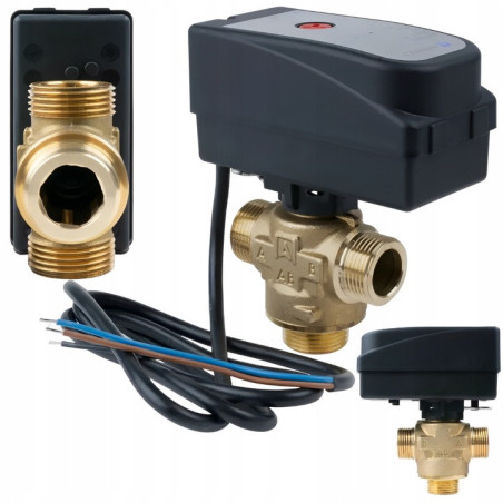 ZAWÓR STREFOWY 3-DROGOWY TRZY DROŻNY AZV 643 G1" 8m/h PRZEŁĄCZENIOWY AFRISO