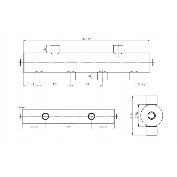 SPRZĘGŁO HYDRAULICZNE Z ROZDZIELACZEM AFRISO BLH 850 moc 70 kW GW G1''