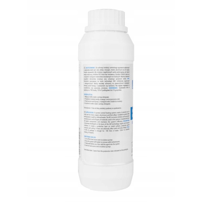 INHIBITOR KOROZJI OSADÓW DO OCHRONY INSTALACJI C.O KONCENTRAT BCI AFRISO