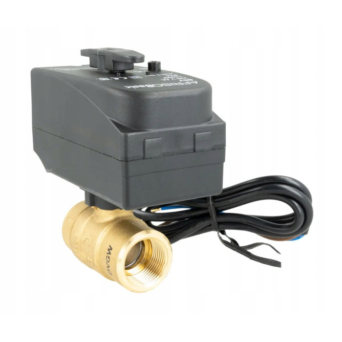 2-DROGOWY ZAWÓR KULOWY Z SIŁOWNIKIEM BEV DN25 1" 230 V AC NC AFRISO