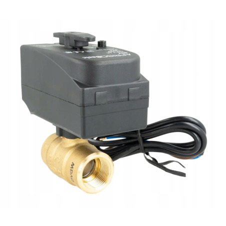 2-DROGOWY ZAWÓR KULOWY Z SIŁOWNIKIEM BEV DN25 1" 230 V AC NC AFRISO