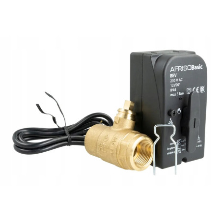 2-DROGOWY ZAWÓR KULOWY Z SIŁOWNIKIEM BEV DN25 1" 230 V AC NC AFRISO