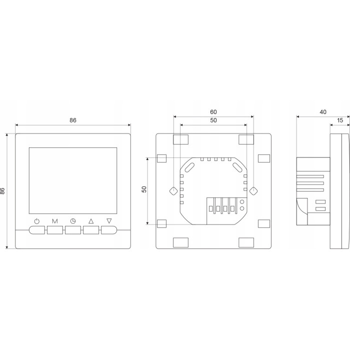 STEROWNIK REGULATOR TEMPERATURY PRZEWODOWY TERMOSTAT TYGODNIOWY AFRISO 230V