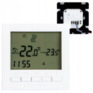 STEROWNIK REGULATOR TEMPERATURY PRZEWODOWY TERMOSTAT TYGODNIOWY AFRISO 230V