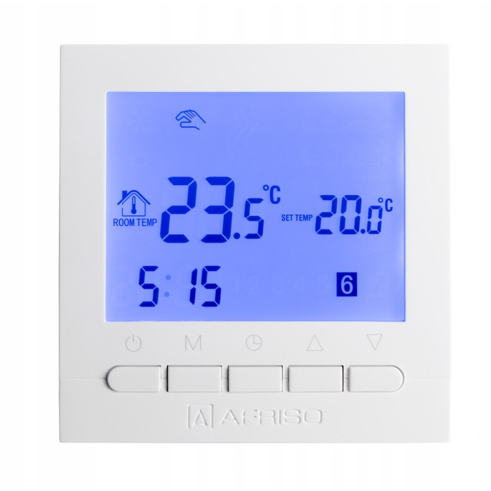 STEROWNIK REGULATOR TEMPERATURY PRZEWODOWY TERMOSTAT TYGODNIOWY AFRISO 230V