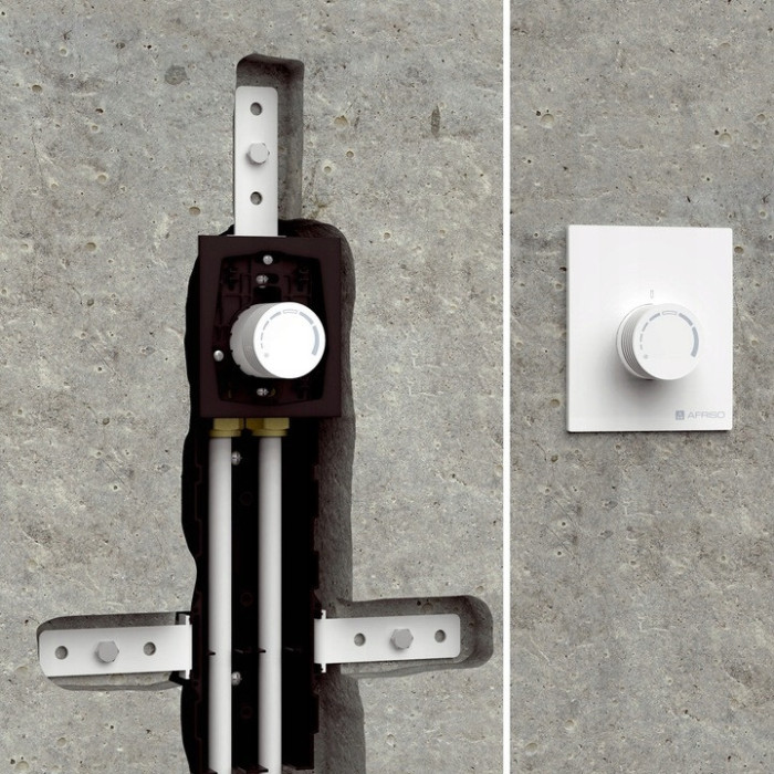 ZESTAW PODTYNKOWY ZAWÓR TERMOSTATYCZNY RTL DO PODŁOGÓWKI AFRISO VARIO