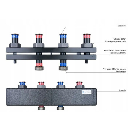 GRUPA POMPOWA PRIMOTHERM AFRISO ZAWÓR MIESZAJĄCY SIŁOWNIK ARM 343 POMPA APH