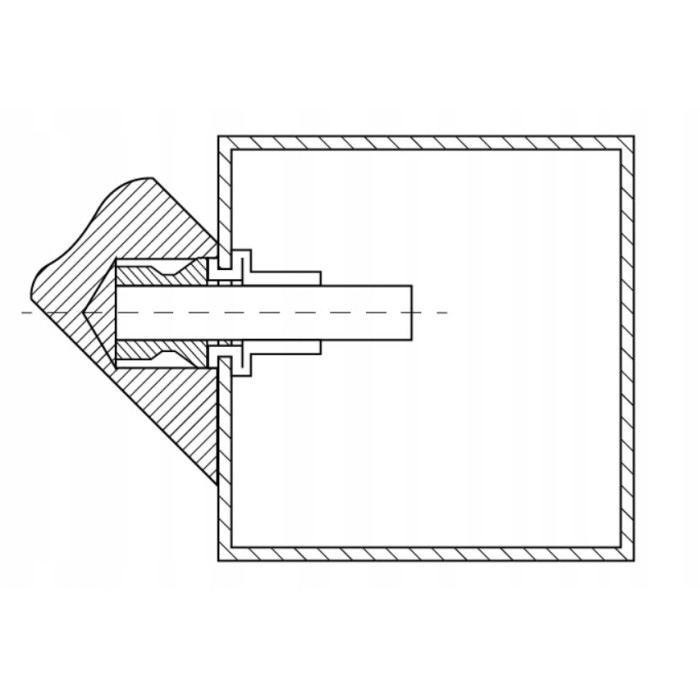 ŚRUBY MONTAŻOWE DO POCHWYTU DRZWIOWEGO DO METALU Z NAKRĘTKĄ
