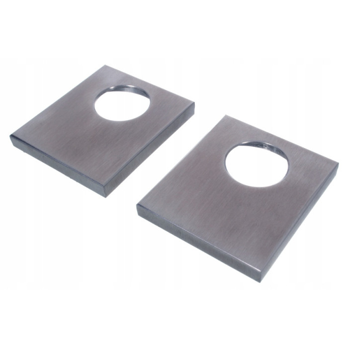 Płytka montażowa do pochwytów drzwiowych nierdzewnych jednostronnych