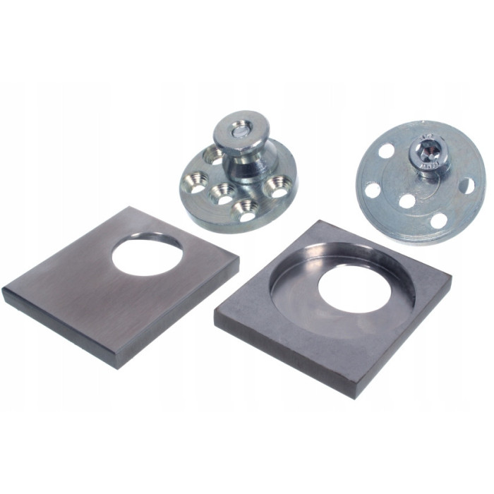 Płytka montażowa do pochwytów drzwiowych nierdzewnych jednostronnych