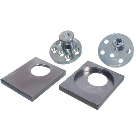 Płytka montażowa do pochwytów drzwiowych nierdzewnych jednostronnych