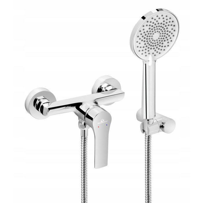 Bateria natryskowa jednouchwytowa Borneo Diamond Chrom