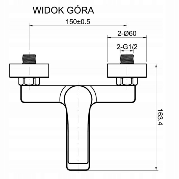 Bateria natryskowa jednouchwytowa BORNEO Diamond Czarna
