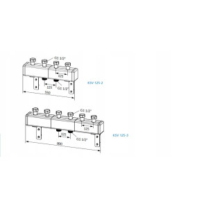 ROZDZIELACZ KSV 125-2 70 kW DO 2 OBIEGÓW POMPOWYCH PRIMOTHERM AFRISO